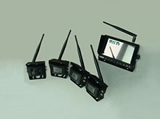 7 inch four-way wireless high-definition video monitor audio segmentation semi long car harvester real-time monitoring